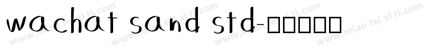 wachat sand std字体转换